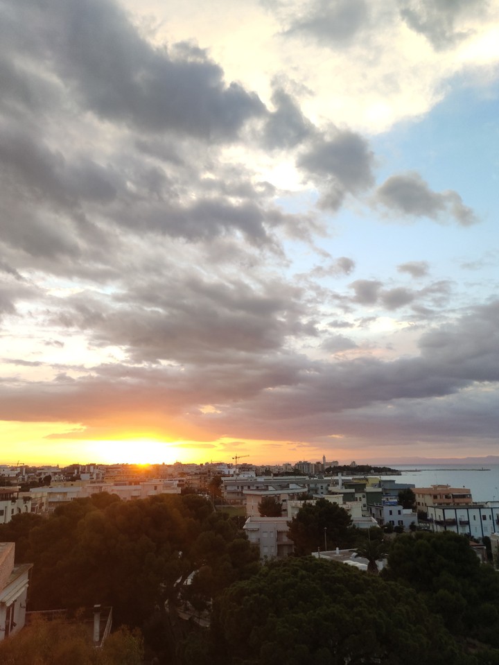 sunset in Trani
