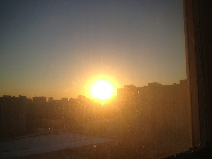 Sunset in Moscow