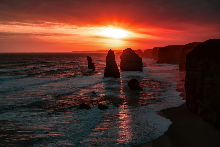 Sea sunset