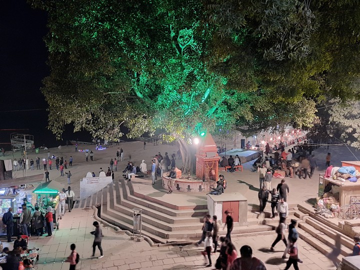 Night at the Ganga Ghat Varanasi