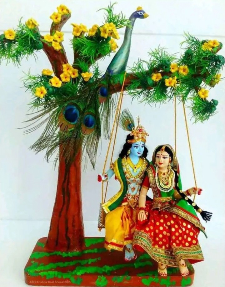 Radha with Krishna