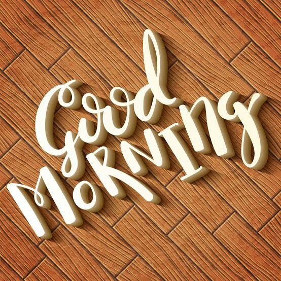 Good morning....