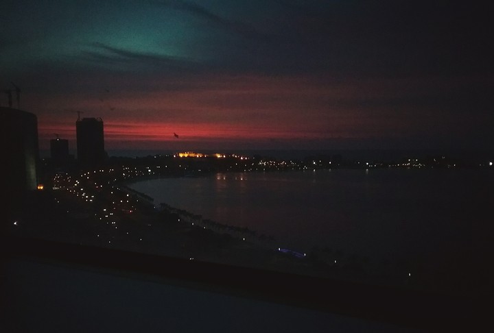 Red sun