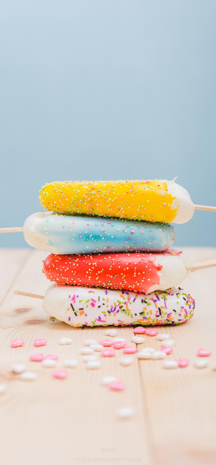 colourful ice cream
