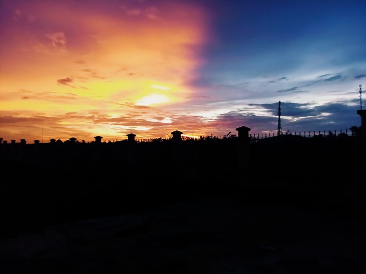 sky in my village