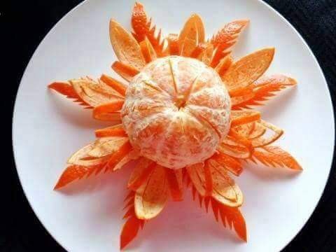 orenge fruit make in beautiful flower