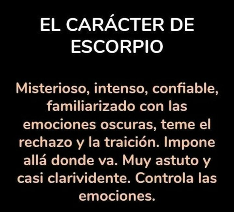 escorpio?