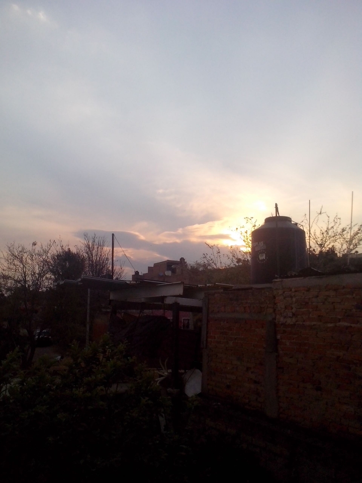 casual atardecer