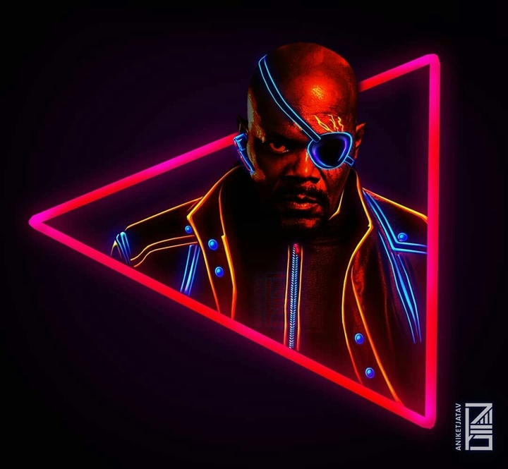 Nick fury neon