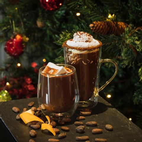 rich Christmas chocolate drink