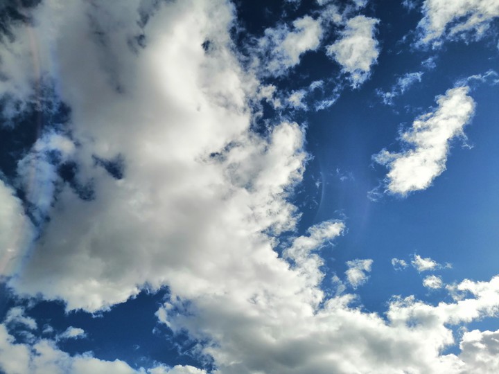 White clouds