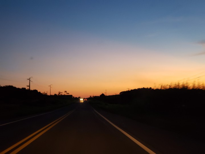 Cair da tarde na Rodovia BR 316