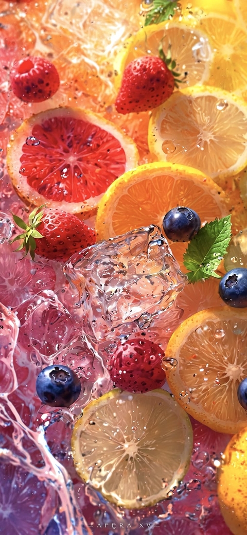 papéis de parede Citrus, Juice