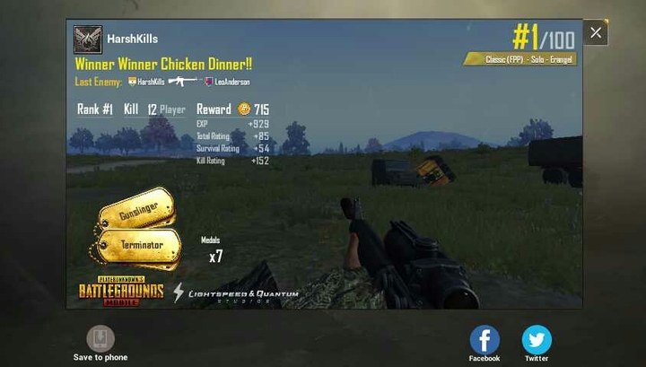 Winner Winner Chicken Dinner!!! Pubg Official