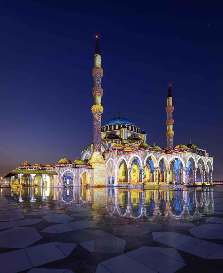 Sharjah light festival. 2020