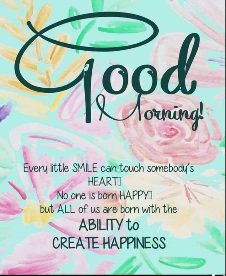 good morning