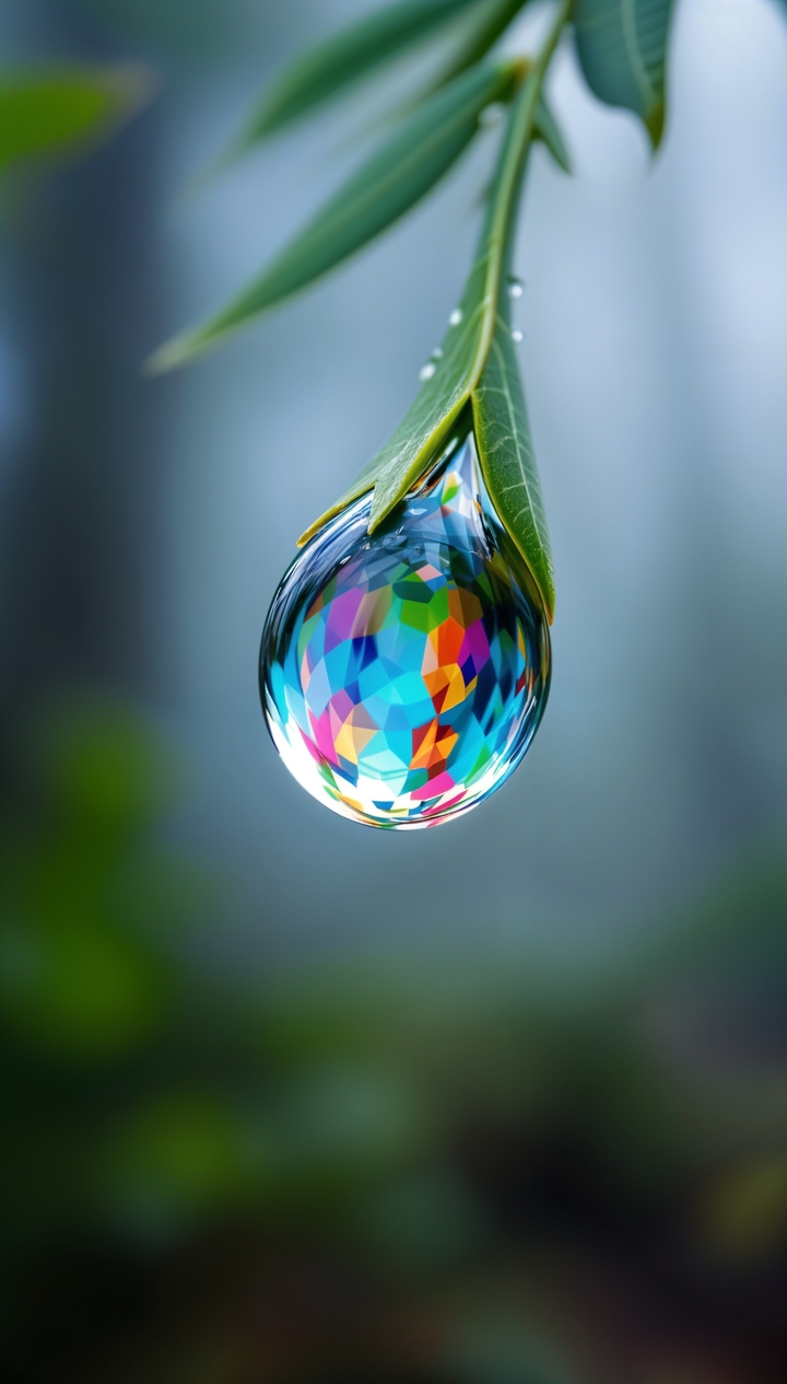 обои moisture, branch