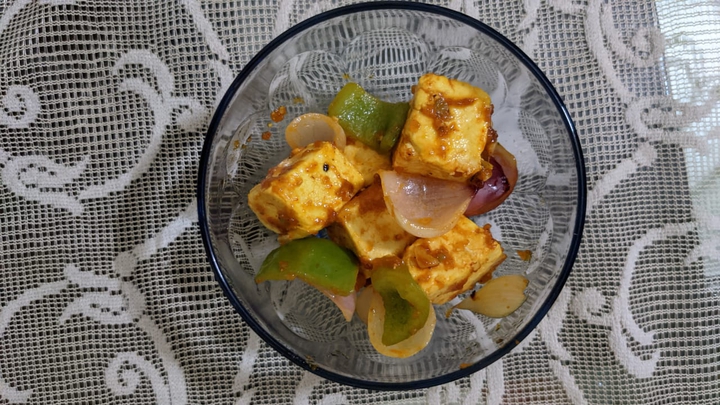 Chilli Paneer Dry made by me