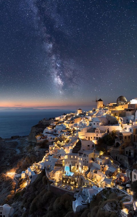 Night, Galaxy, Star