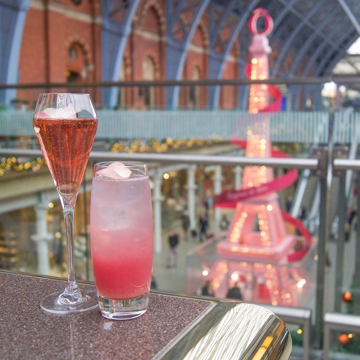 Pink beverage