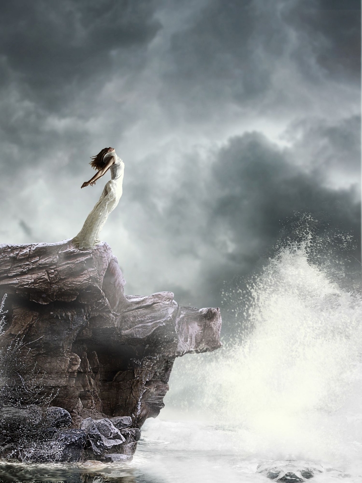 angel jumping