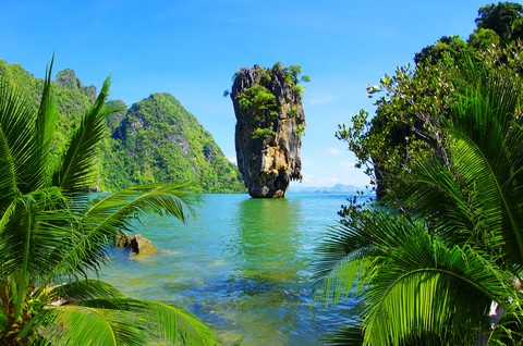 islet, sea壁纸