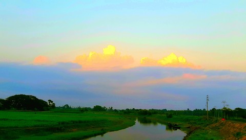golden sky