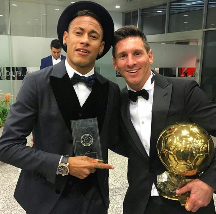 messi y neymar