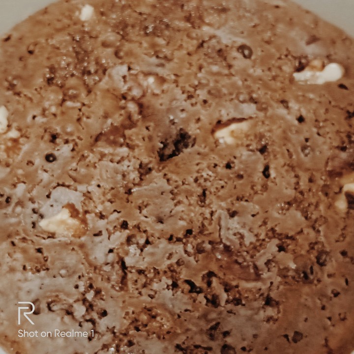 Homemade walnuts or pecans cake