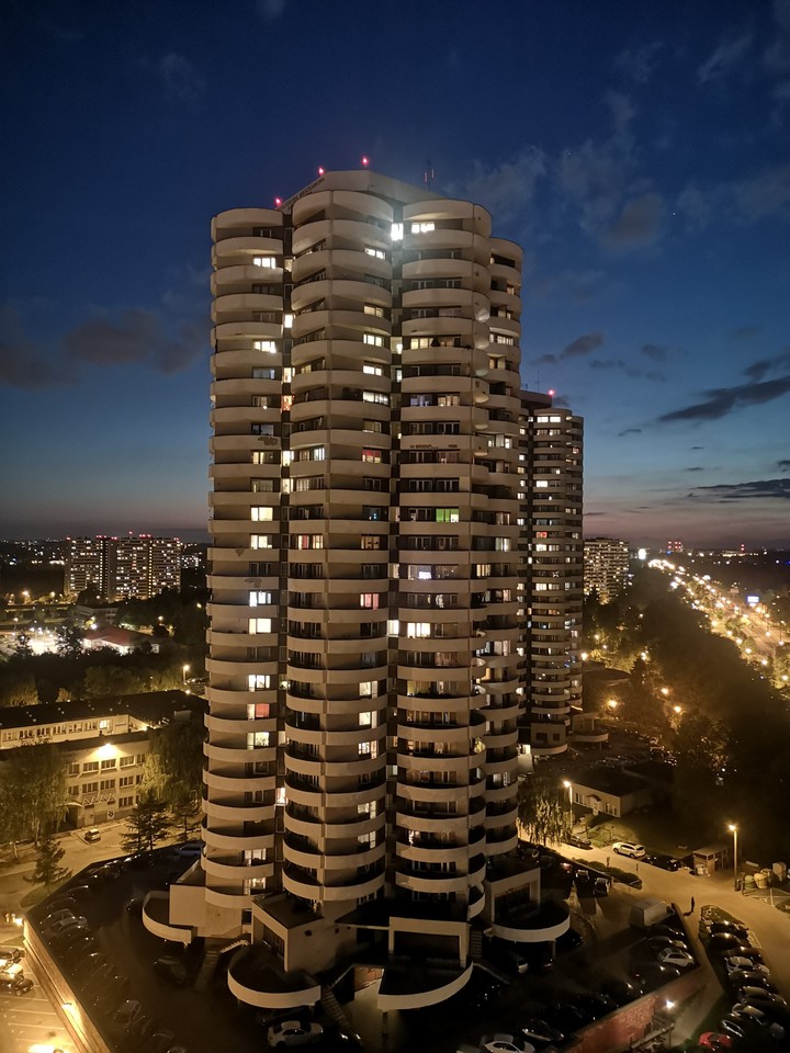 Katowice city by night