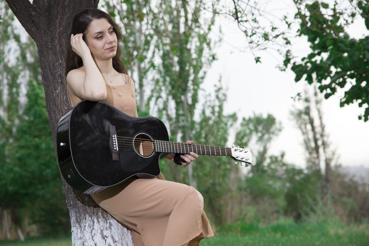 Girl with guitar