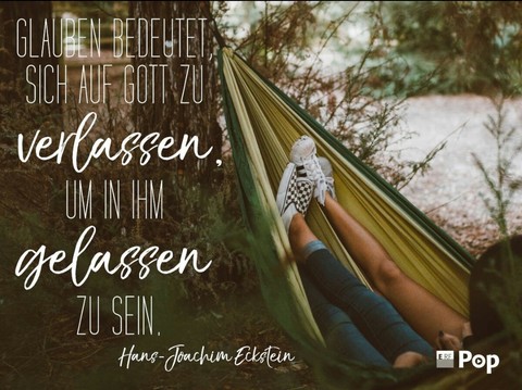 Glaube an Jesus bedeutet...