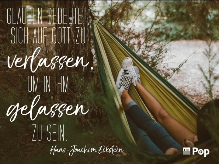 Glaube an Jesus bedeutet...