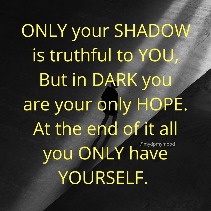 you are your only trust