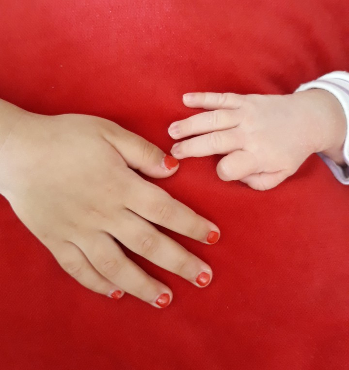 hands of children