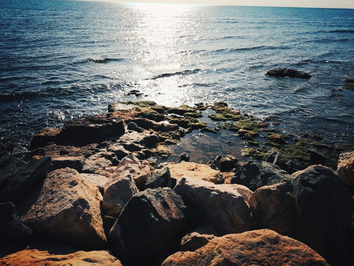 The calm of the sea