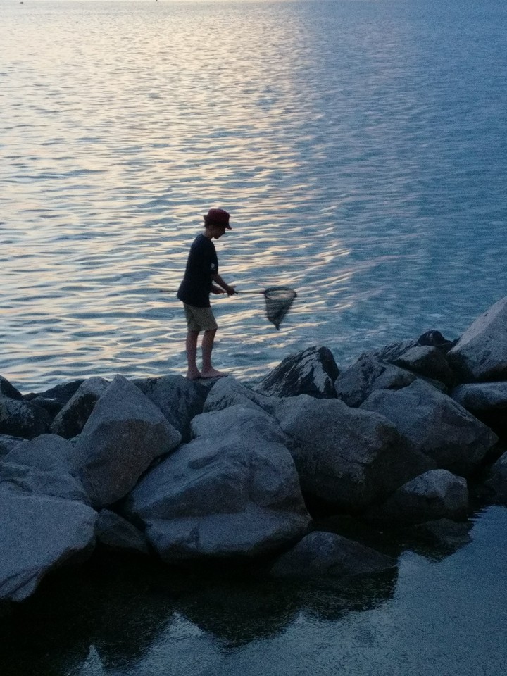Pesca al tramonto