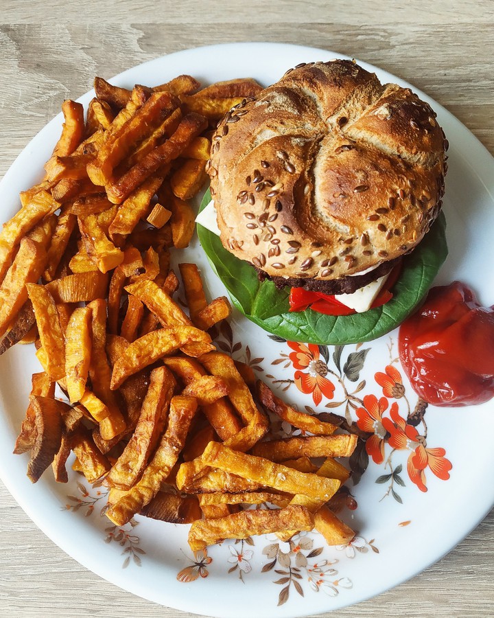 homemade burger