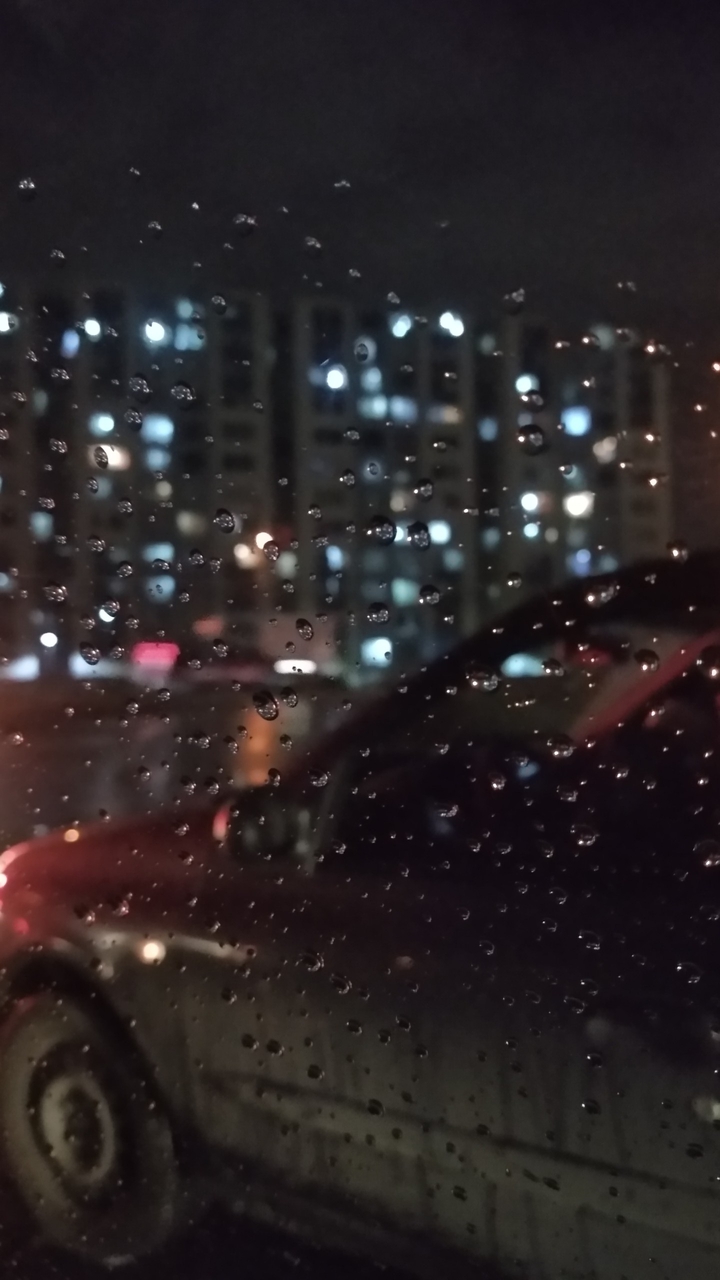 rain at the city