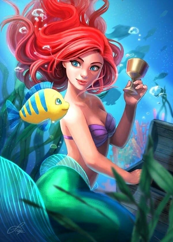 ARIEL AND FLOUNDER