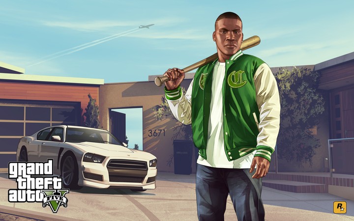 HD gta franklin, gta coverart work