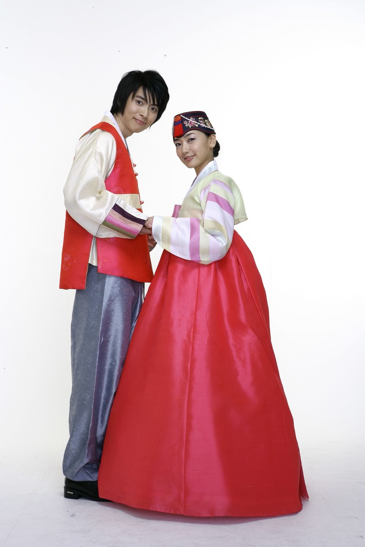 Couple in Korean Dress