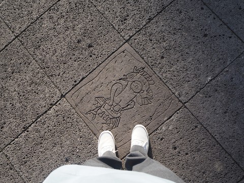 road brick art