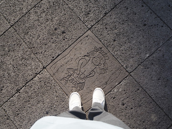 road brick art