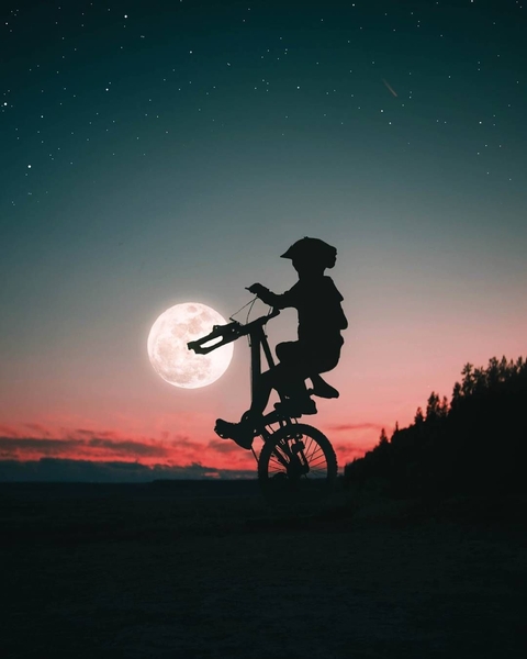 bycycle, dusk壁纸