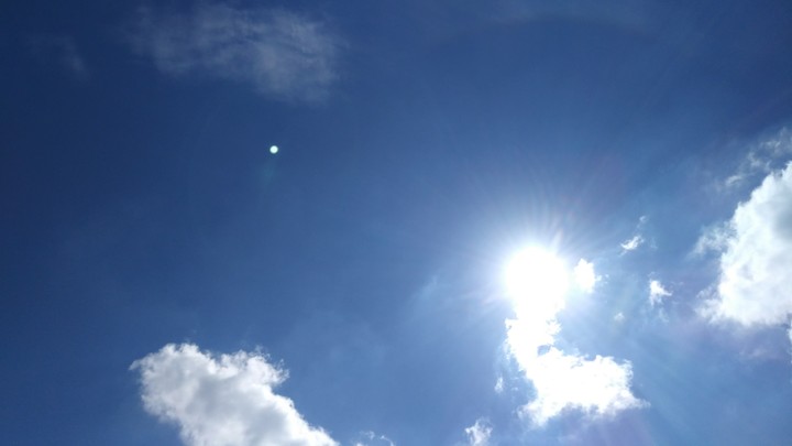 In the sky