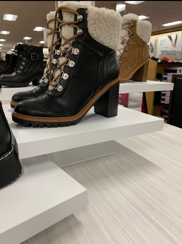 Kohl's women's heeled boots with fleece