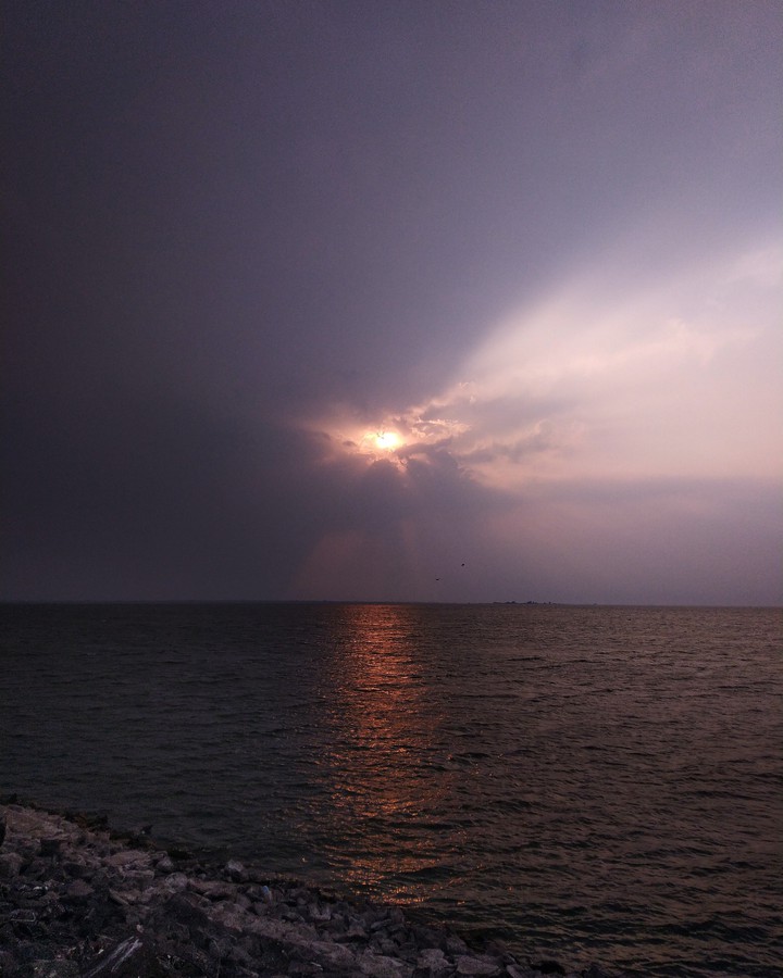 golden glimmer of sunset