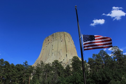 Devils Tower with mourning Baton rouge