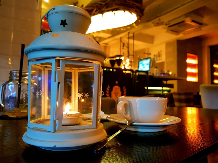 lamp and cup